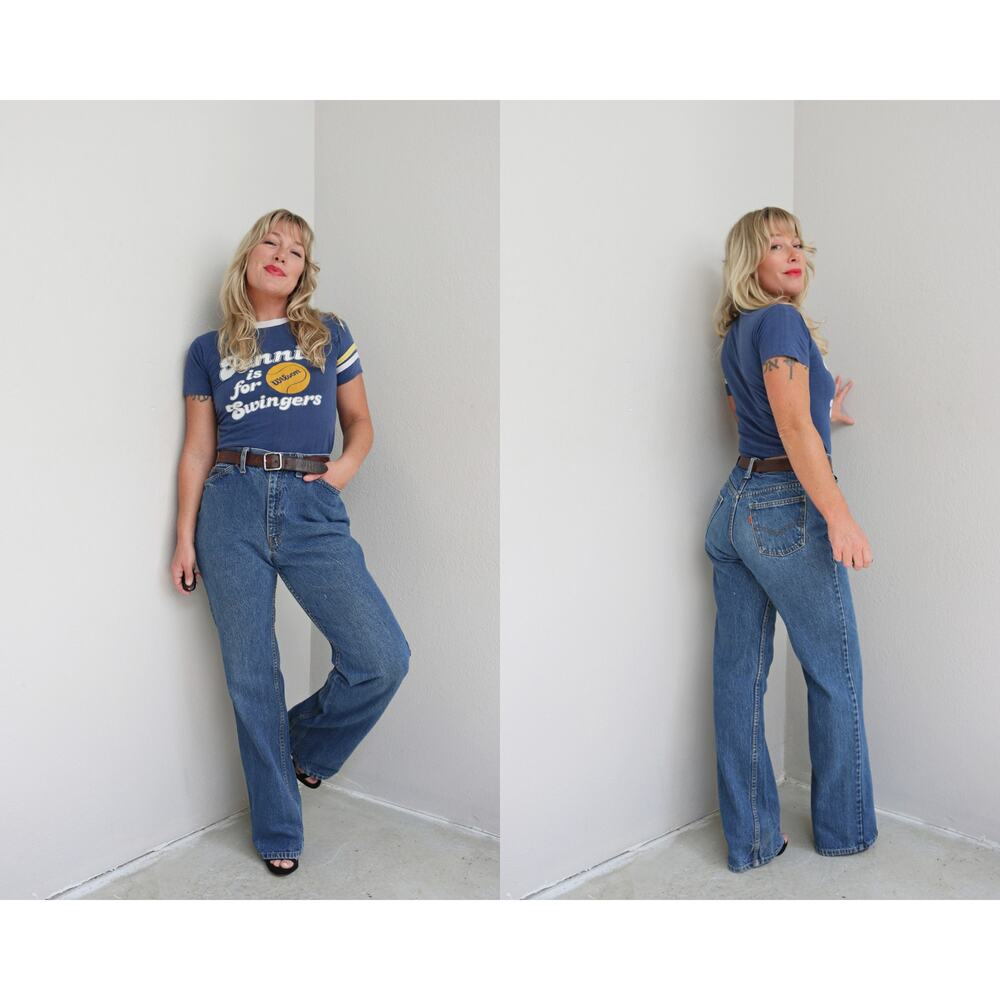 1970's Vintage Levi's High Waist Straight Leg Jeans Women's XS SM 28" 29" Waist